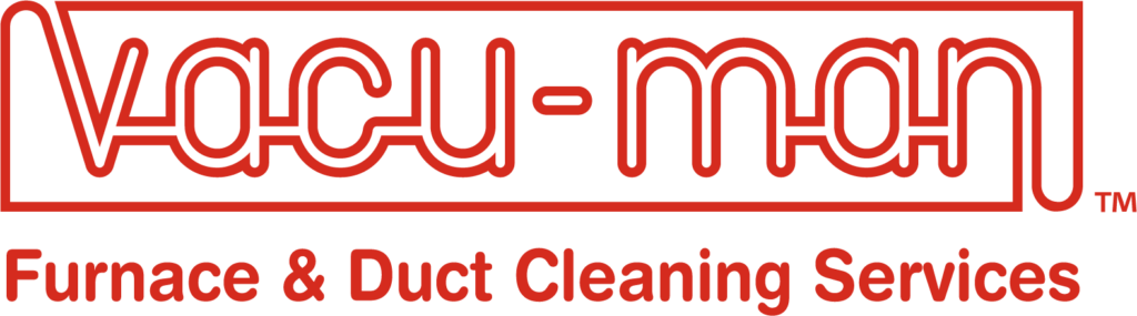 Vacu-Man furnace and duct cleaning logo